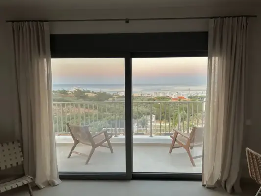 Meerblick aus Schlafzimmer